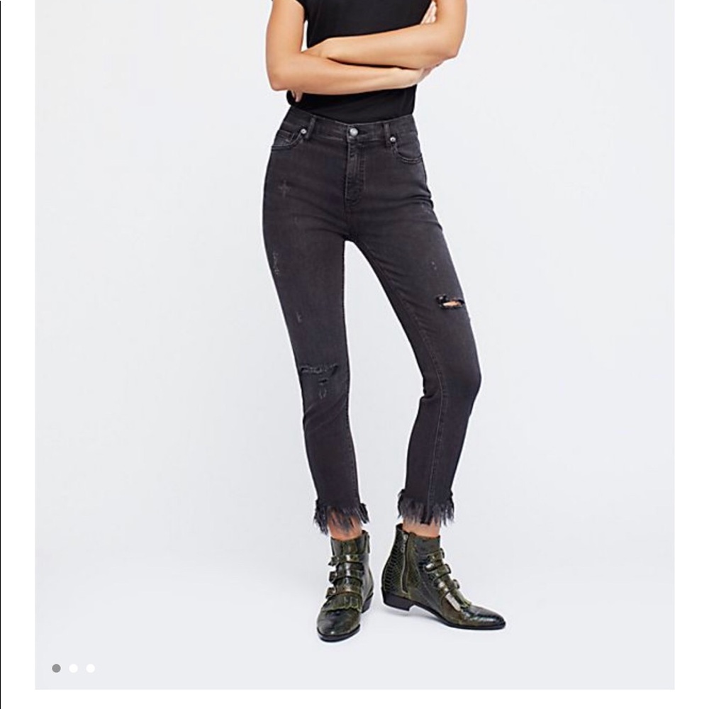 Free People Great Heights Flared Skinny Jeans